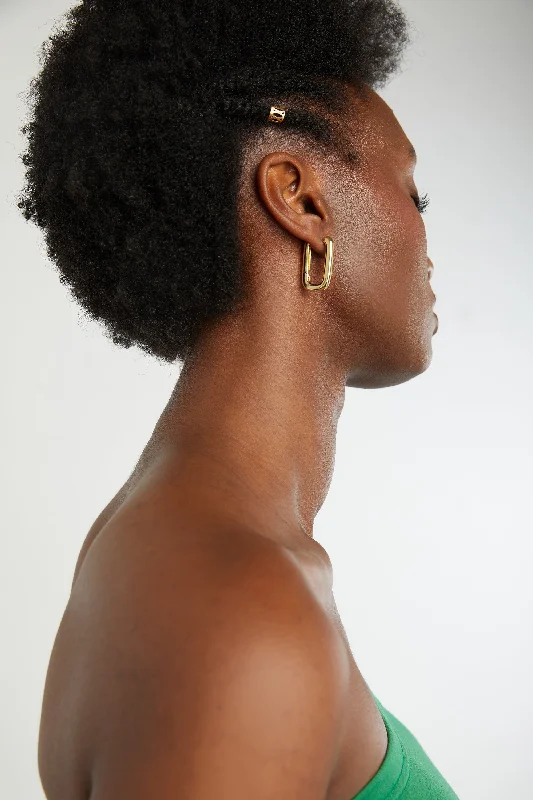 RECTANGULAR HOOP EARRINGS