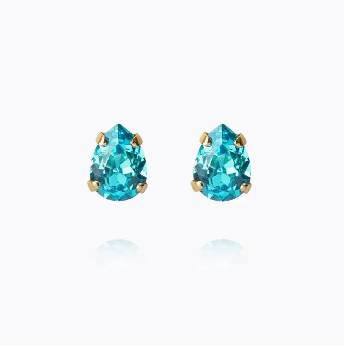 Caroline Svedbom Superpetite Drop Earrings Aquamarine