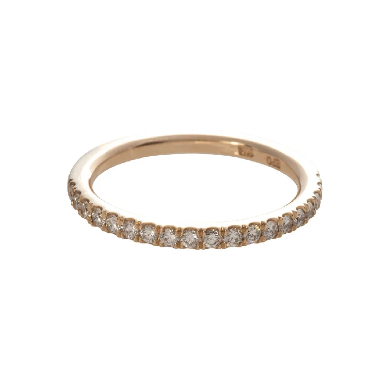 .29ct Diamond Pavé 14K Yellow Gold Halfway Band