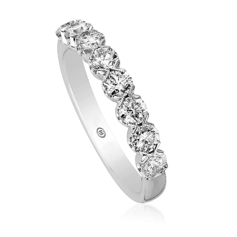 Christopher Designs .85ct Diamond Halfway 18K Gold Band