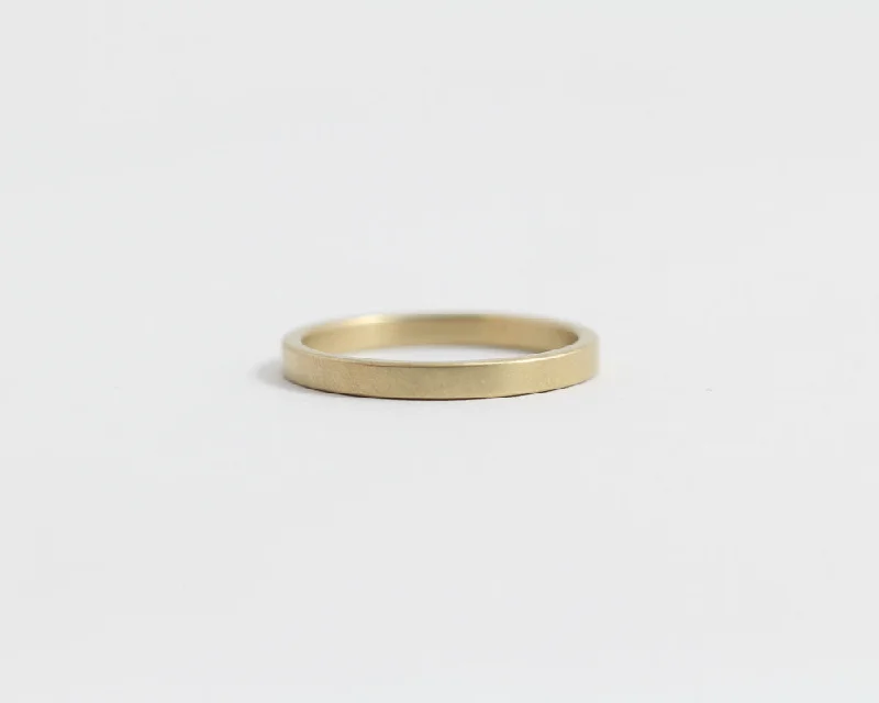 Ethical Yellow Beach Gold Band - Narrow