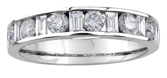 White Gold Diamond Band.