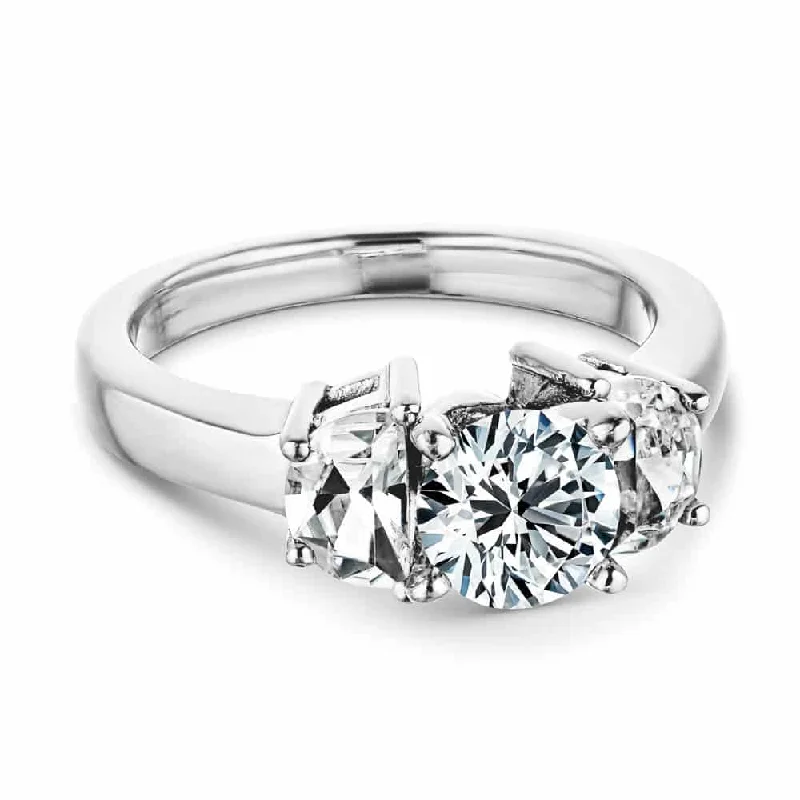 Celestial Three Stone Engagement Ring