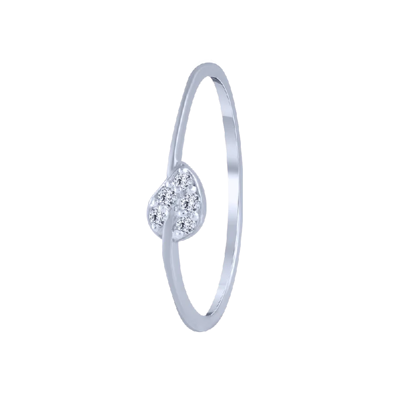 18KT (750) White Gold And Diamond Ring For Women