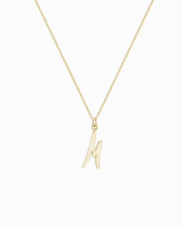 Letter Pendant | Solid Gold