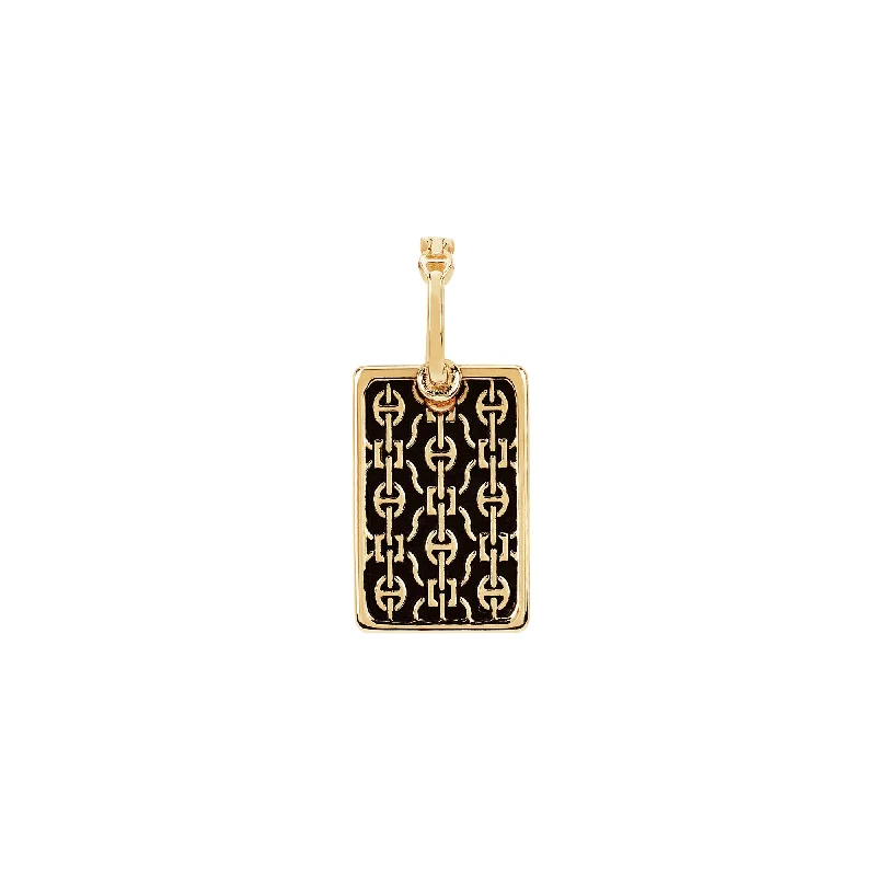 RECTANGLE LACE PENDANT