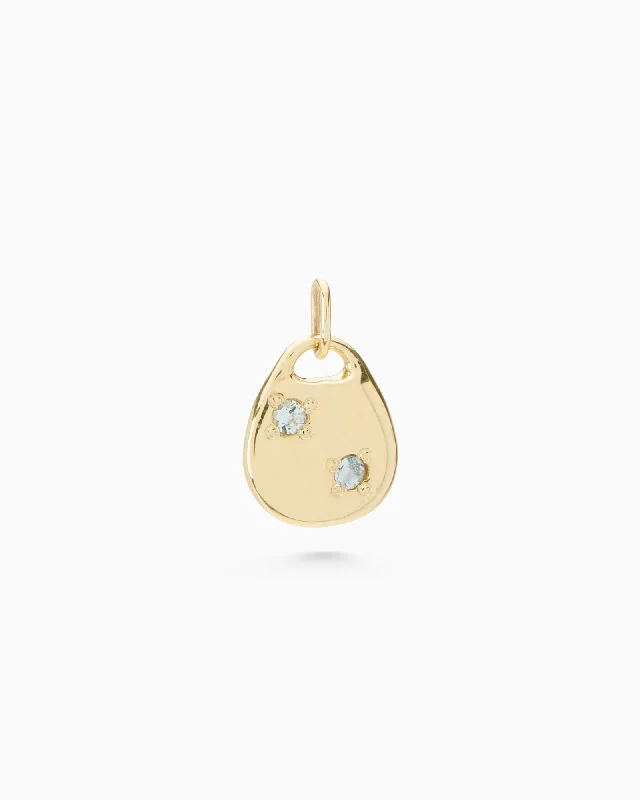 Round Stone Pendant | Yellow Gold