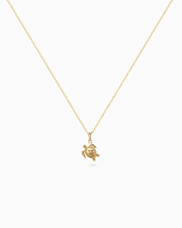 Turtle Pendant | Gold