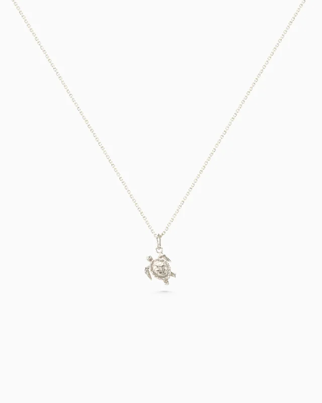 Turtle Pendant | Silver